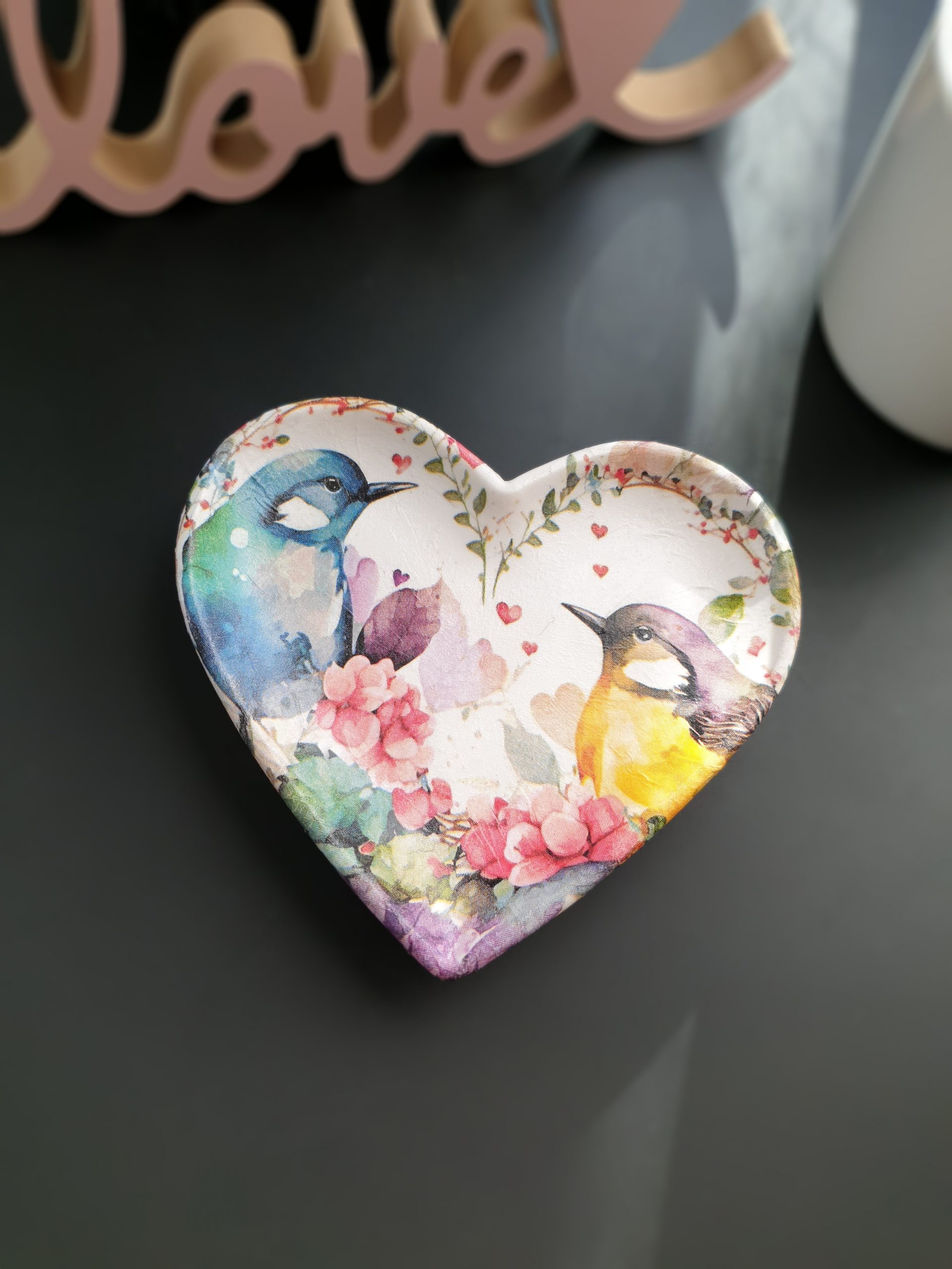 Herzschale "Loving Birds" – Bild 2